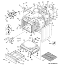 BODY PARTS Diagram and Parts List for JB670SP2SS  General Electric Range