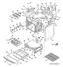 BODY PARTS Diagram and Parts List for JB700SN3SS  General Electric Range
