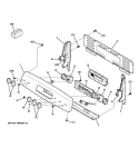 CONTROL PANEL Diagram and Parts List for JBP77SM3SS  General Electric Range