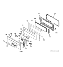 CONTROL PANEL Diagram and Parts List for PT925SN2SS  General Electric Wall Oven