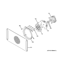CONVECTION FAN Diagram and Parts List for PT925SN2SS  General Electric Wall Oven