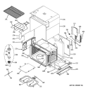 UPPER OVEN BODY Diagram and Parts List for ZET3058SH4SS  General Electric Wall Oven
