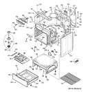 BODY PARTS Diagram and Parts List for JB740SP1SS  General Electric Range