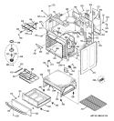 BODY PARTS Diagram and Parts List for JB770SP1SS  General Electric Range