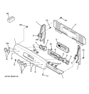 CONTROL PANEL Diagram and Parts List for JB840TP1CC  General Electric Range