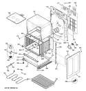 LOWER OVEN Diagram and Parts List for JB850DP1BB  General Electric Range