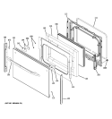 Part Location Diagram of WB02T10496 GE SPACER BRACKET HANDLE