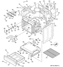 BODY PARTS Diagram and Parts List for JCB710DM2WW  General Electric Range