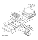 Part Location Diagram of WB30T10143 GE ELEMENT HEATING (BAKE)