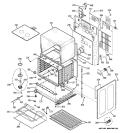 LOWER OVEN Diagram and Parts List for PB970SP1SS  General Electric Range