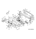 CONTROL PANEL Diagram and Parts List for PB976SN1SS  General Electric Range