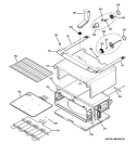 UPPER OVEN Diagram and Parts List for PB978SP1SS  General Electric Range