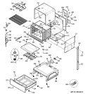 BODY PARTS Diagram and Parts List for PS968SP1SS  General Electric Range