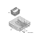 LOWER RACK ASSEMBLY Diagram and Parts List for GLD2850T05CS  General Electric Dishwasher