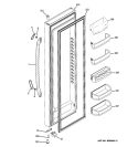 FRESH FOOD DOOR Diagram and Parts List for GSS23QGTMCC  General Electric Refrigerator