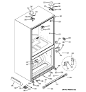 CASE PARTS Diagram and Parts List for PFCS1PJYASS  General Electric Refrigerator