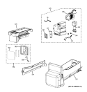 ICE MAKER & DISPENSER Diagram and Parts List for PFSS6PKXESS  General Electric Refrigerator