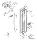Part Location Diagram of WR55X10634 GE INTERFACE DISPENSER Assembly