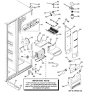 FRESH FOOD SECTION Diagram and Parts List for PSC25PSTASS  General Electric Refrigerator
