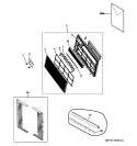 FRONT PANEL, FILER & FRAME Diagram and Parts List for AEE23DNL1  General Electric Air Conditioner
