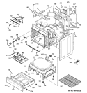 BODY PARTS Diagram and Parts List for JB690DN2BB  General Electric Range