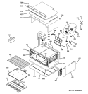 UPPER OVEN Diagram and Parts List for PT925SN3SS  General Electric Wall Oven