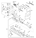 ICE MAKER & DISPENSER Diagram and Parts List for ZISP420DXBSS  General Electric Refrigerator