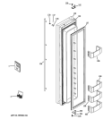 FREEZER DOOR Diagram and Parts List for ZISS360NXBSS  General Electric Refrigerator