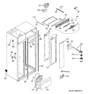 FRESH FOOD SECTION Diagram and Parts List for ZISS360NXBSS  General Electric Refrigerator