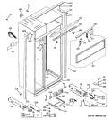 CASE PARTS Diagram and Parts List for ZISS420NXBSS  General Electric Refrigerator