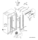 FRESH FOOD SECTION Diagram and Parts List for ZISW420DXB  General Electric Refrigerator