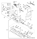 ICE MAKER & DISPENSER Diagram and Parts List for ZSEB420DYB  General Electric Refrigerator