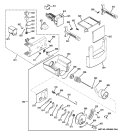 ICE MAKER & DISPENSER Diagram and Parts List for ZSEP420DYBSS  General Electric Refrigerator