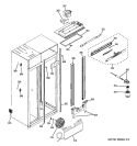 FRESH FOOD SECTION Diagram and Parts List for ZSEP420DYBSS  General Electric Refrigerator