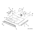 CENTER SPACER Diagram and Parts List for JKP35DP3BB  General Electric Wall Oven