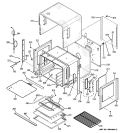 LOWER OVEN Diagram and Parts List for ZET2PM2SS  General Electric Wall Oven