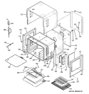 UPPER OVEN Diagram and Parts List for ZET2PM3SS  General Electric Wall Oven