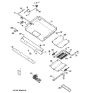 GAS & BURNER PARTS Diagram and Parts List for JGBP25SER1SS  General Electric Range