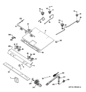 GAS & BURNER PARTS Diagram and Parts List for JGBS23SER1SS  General Electric Range