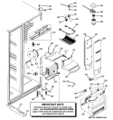 FRESH FOOD SECTION Diagram and Parts List for PHE25PGTBFBB  General Electric Refrigerator