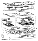 CONTROL PANEL & COOKTOP Diagram and Parts List for ZHU36RBM2BB  General Electric Cooktop