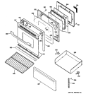 DOOR & DRAWER PARTS Diagram and Parts List for RB790DR1WW  Hotpoint Range