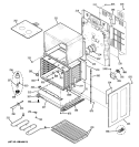 LOWER OVEN Diagram and Parts List for JB850SP2SS  General Electric Range