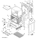 LOWER OVEN Diagram and Parts List for JB855DP2WW  General Electric Range