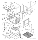 BODY PARTS Diagram and Parts List for JTP30DP2CC  General Electric Wall Oven