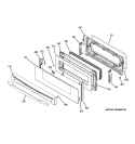 UPPER DOOR Diagram and Parts List for PCB975DP2BB  General Electric Range