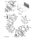 CABINET & COMPONENTS Diagram and Parts List for AJCM10DCDM1  General Electric Air Conditioner