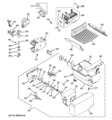 ICE MAKER & DISPENSER Diagram and Parts List for ESL22JFXKLB  General Electric Refrigerator