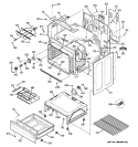 Part Location Diagram of WB48T10063 GE Oven Rack