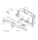 CONTROL PANEL Diagram and Parts List for JB620SR3SS  General Electric Range